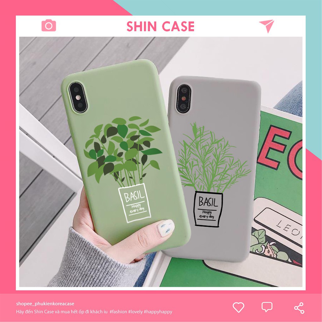 Ốp lưng iphone Basil tree TPU trơn dẻo mềm 6/6plus/6s/6splus/7/7plus/8/8plus/x/xr/xs/11/12/13/pro/max/plus/promax | BigBuy360 - bigbuy360.vn