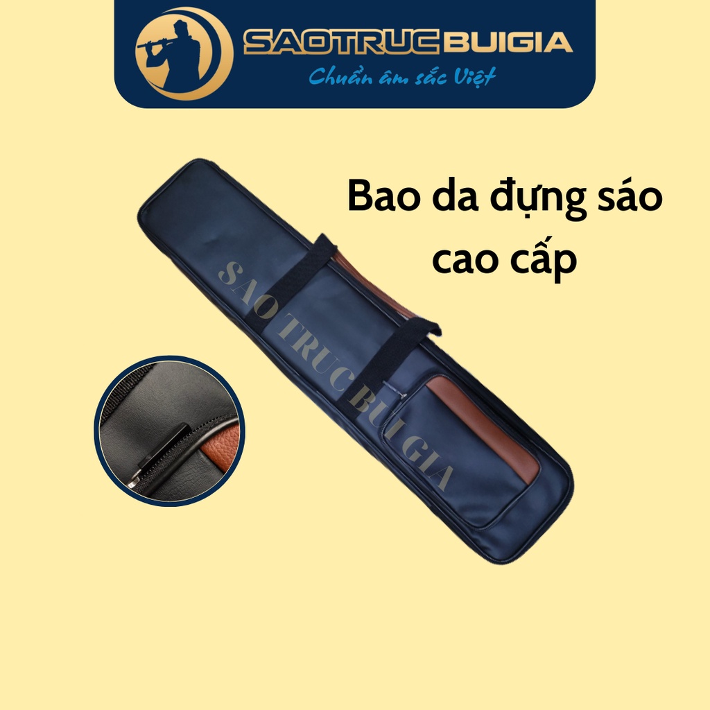 Túi da đựng sáo loại 1 - Sáo trúc Bùi Gia chính hãng