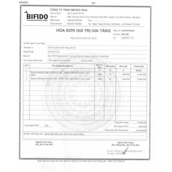 [GIÁ GỐC] Men Vi Sinh Bifidus Baby giúp bé bổ sung lợi khuẩn Hộp 30 Gói