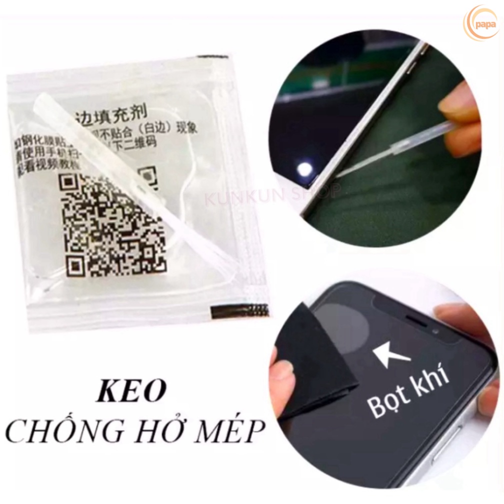 Keo dán chống hở mép kính cường lực điện thoại