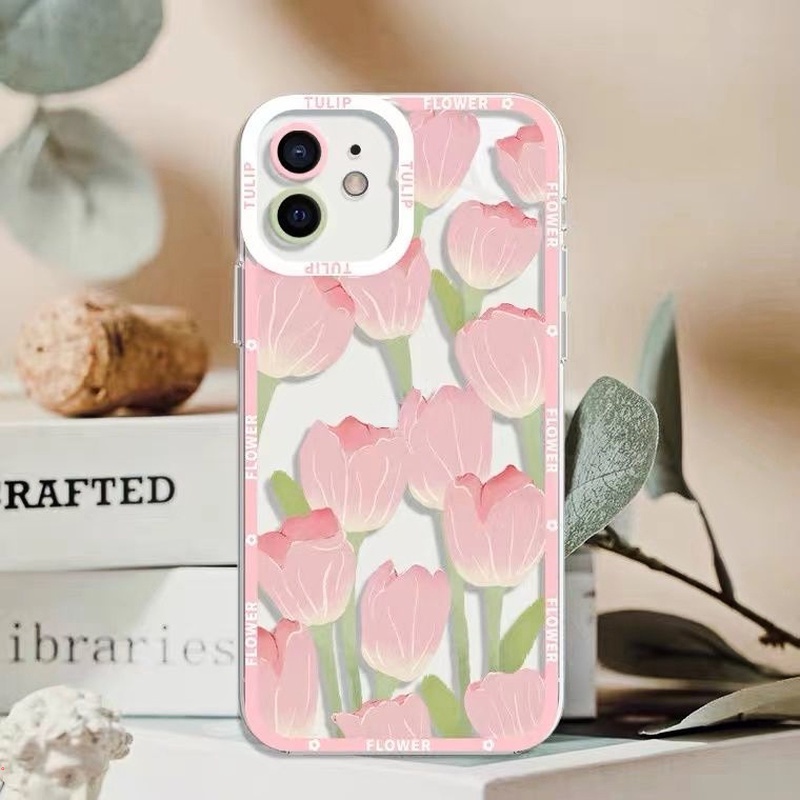 Ốp Điện Thoại Silicone Mềm Trong Suốt Chống Rơi In Họa Tiết Hoa Cho IPhone 13 12 11 Pro MAX X XR XS MAX 6 7 8 Plus