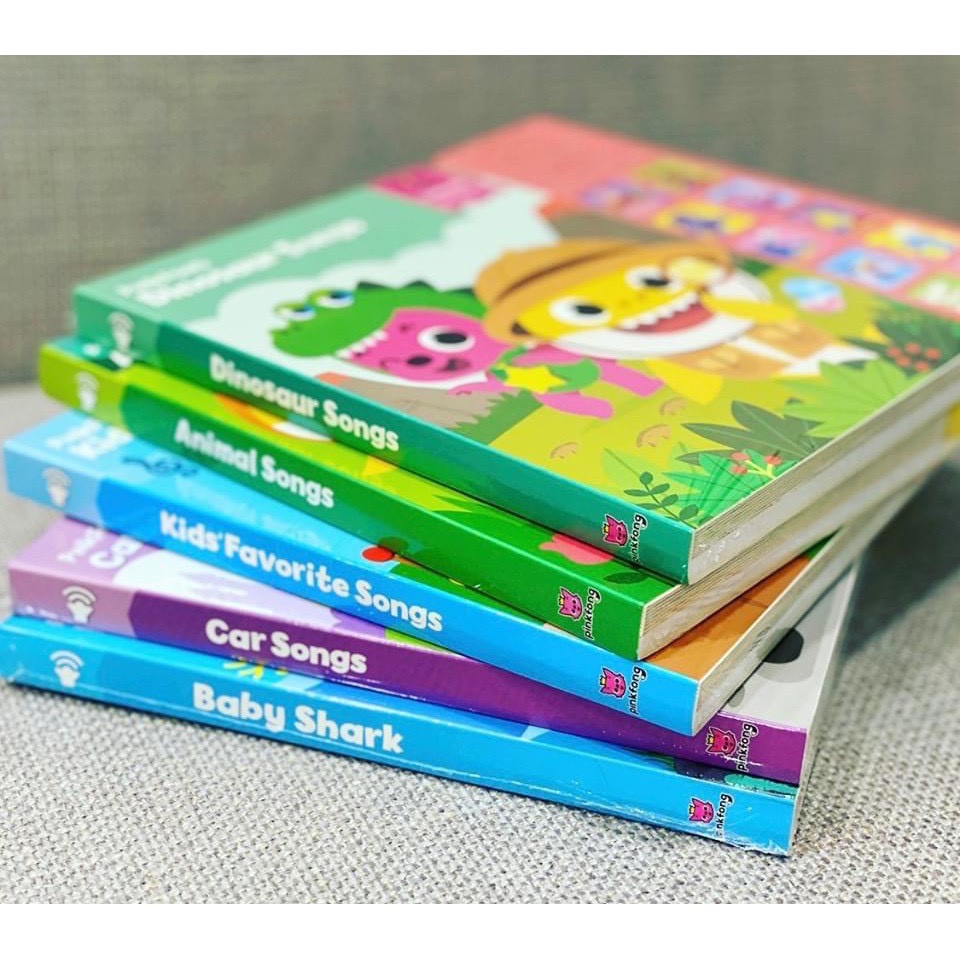 Sách - âm thanh học Tiếng Anh Pinkfong Sound book: Baby shark, Kids favourite, Car, Dinosaur, Animals