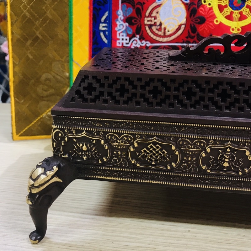 [PHÁP BẢO MINH CHÂU] LƯ XÔNG ĐỒNG CHÂN RỒNG 33x12cm