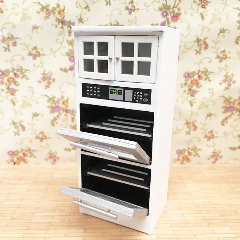 Tủ Bếp Mini Tỉ Lệ 1 / 12 Trang Trí Nhà Búp Bê