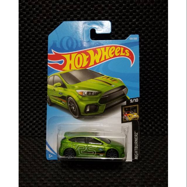 Hot Wheels Mô Hình Đồ Chơi Xe Hơi Ford Focus Rs Green Nightburnerz