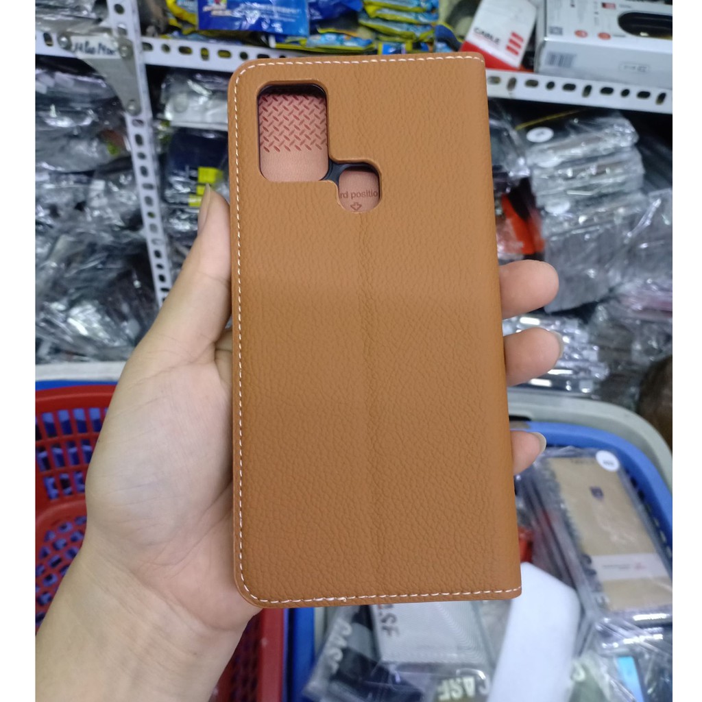 Bao da có ngăn cài thẻ Samsung A21S/ Hiệu Lishen