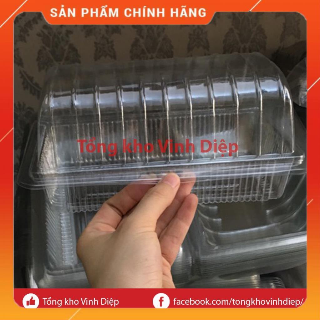 50 hộp nhựa H53 đựng bánh bao, bánh bông lan, đồ ăn, hoa quả