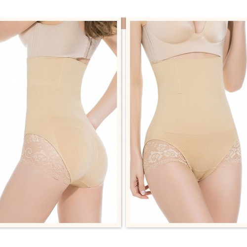 Quần Gen Nịt Bụng Cotton Viền Ren Cạp Cao,Định Hình Thon Gọn Vòng 2,Thanh Chống Cuộn|Gen Quần Không Đường Viền,Không Hằn | BigBuy360 - bigbuy360.vn