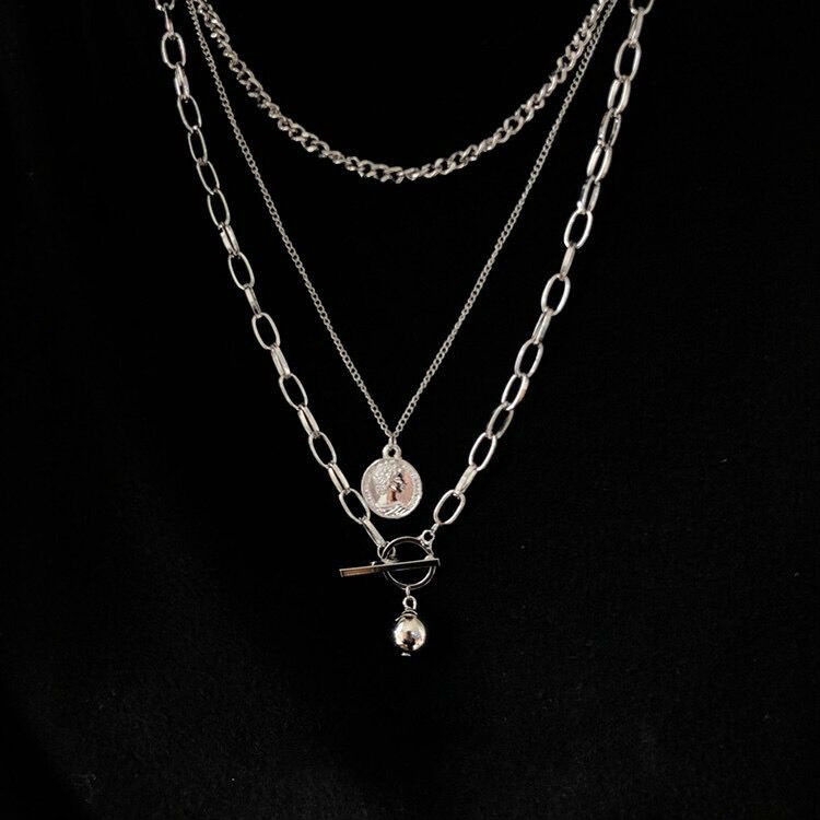 Dây Chuyền Ba Lớp Cá Tính Cho Nam Và Nữ