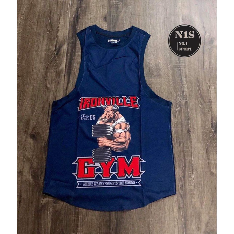 Tanktop IRONVILLE IN 3D - Áo Ba Lỗ Tập Gym