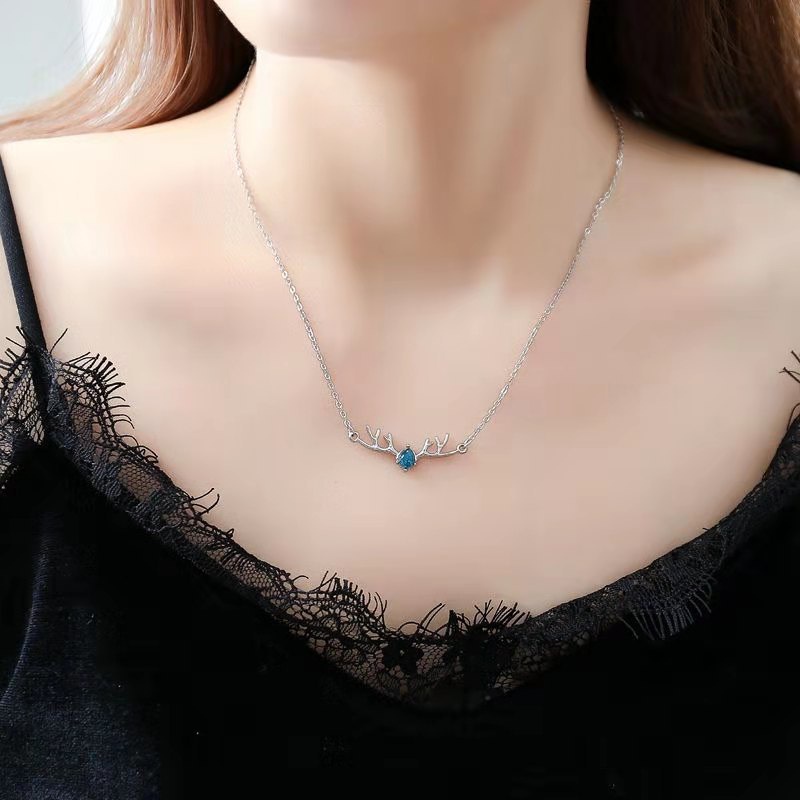 Ahellogirl Dây Chuyền Kiểu Dáng Đơn Giản Thời Trang Phong Cách Hàn Quốc Cho Nữ