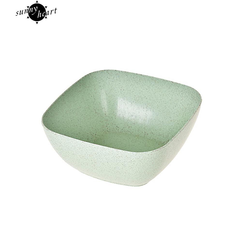 Bát ăn màu trơn hình vuông kiểu dáng đơn giản