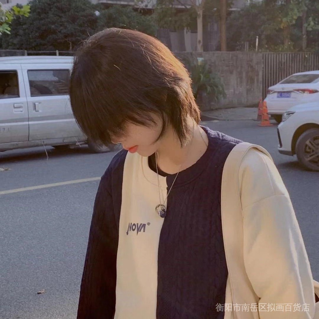 Bộ Tóc Giả Ngắn Xù Tự Nhiên Có Đuôi Sói Phong Cách Lolita Sống Động Như Thật Cho Nam / Nữ