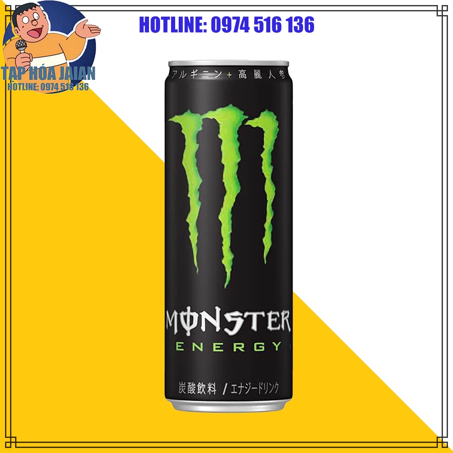 Nước Tăng Lực Asahi Monster Energy (Chai Xanh Lá x 355 ml) Nhật Bản