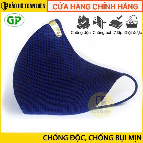 [DEAL SỐC] Khẩu trang than hoạt tính chống độc, chống bụi GP Standard (Giặt được) quai đeo qua tai