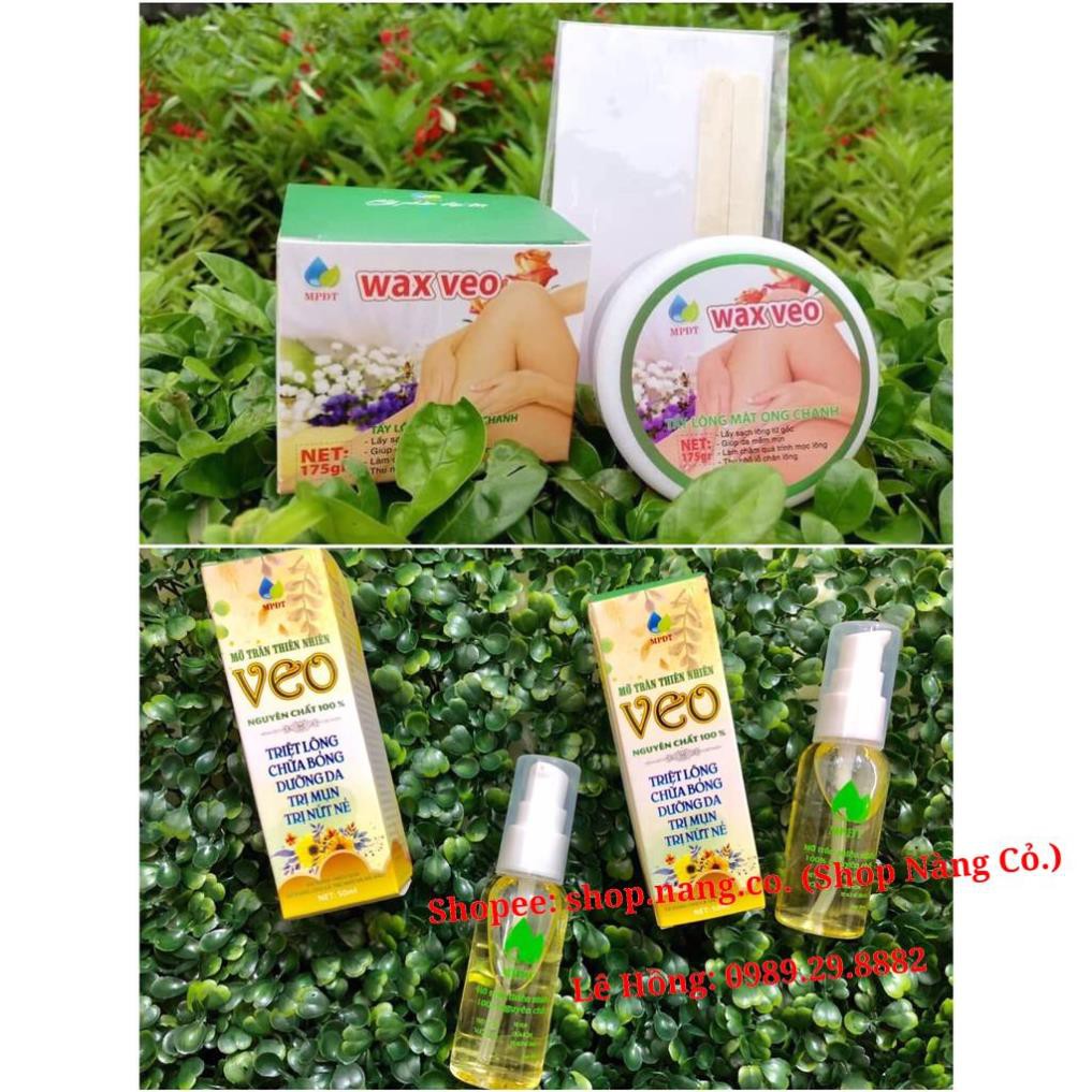 WAX LÔNG VEO Tẩy sạch MỌI VÙNG Lông, TẶNG kèm giấy wax và que gạt