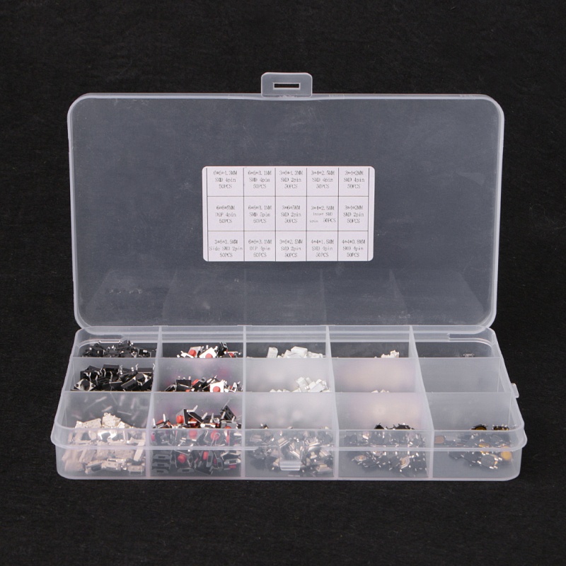 Set 750 Công Tắc Nút Nhấn 15 Giá Trị Chuyên Dụng