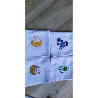 combo 10 khăn trắng mầm non cho bé