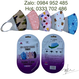 Khẩu trang 4 lớp trẻ em lọc 99,8% bịch 5 cái (nhập khẩu) size L