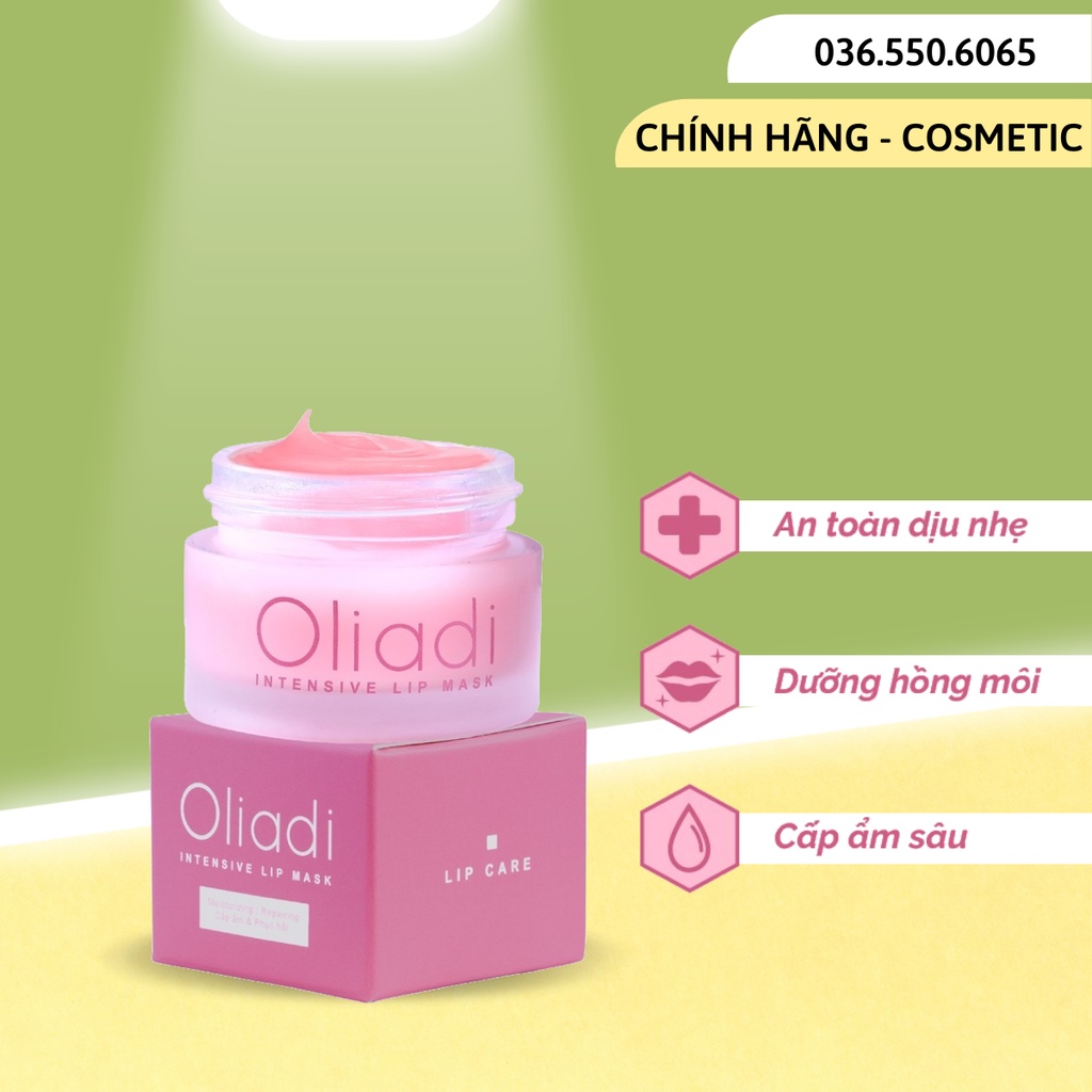 Kem Ủ Dưỡng Môi Oliadi Hũ 15gram - Dưỡng Hồng Môi Phục Hồi Môi Khô Nứt Nẻ