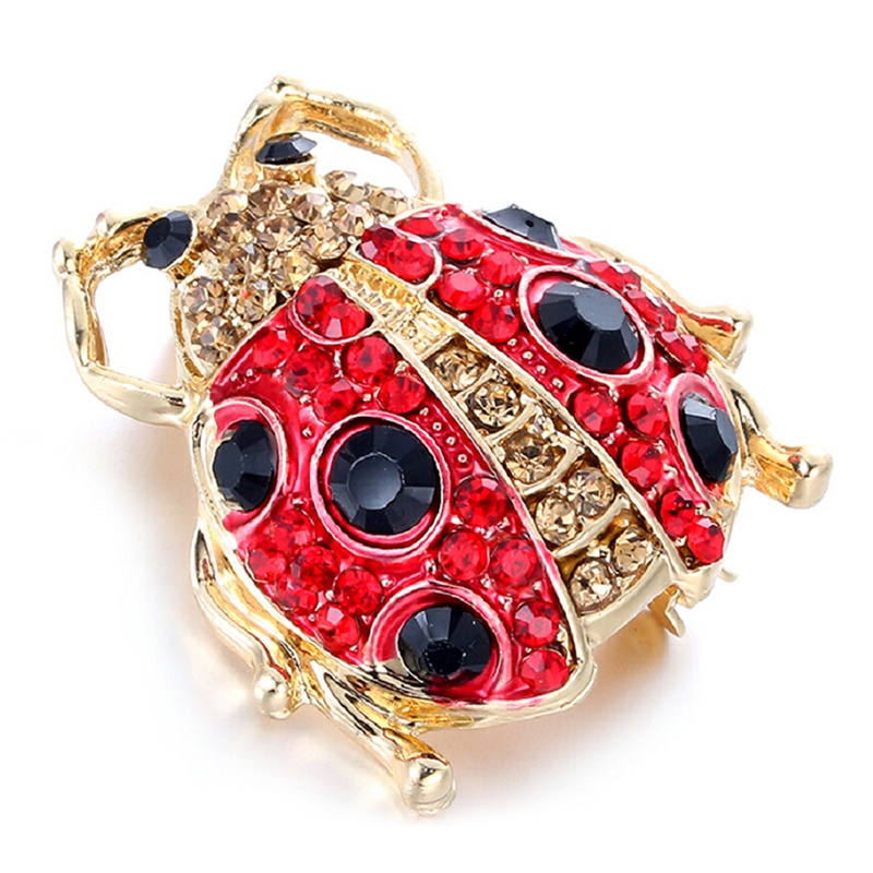 Ghim Cài Áo Hình Côn Trùng Đính Pha Lê Phong Cách Vintage