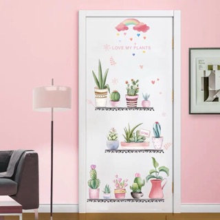Decal dán tường chậu cây MS-40 [Sticker dán tường]