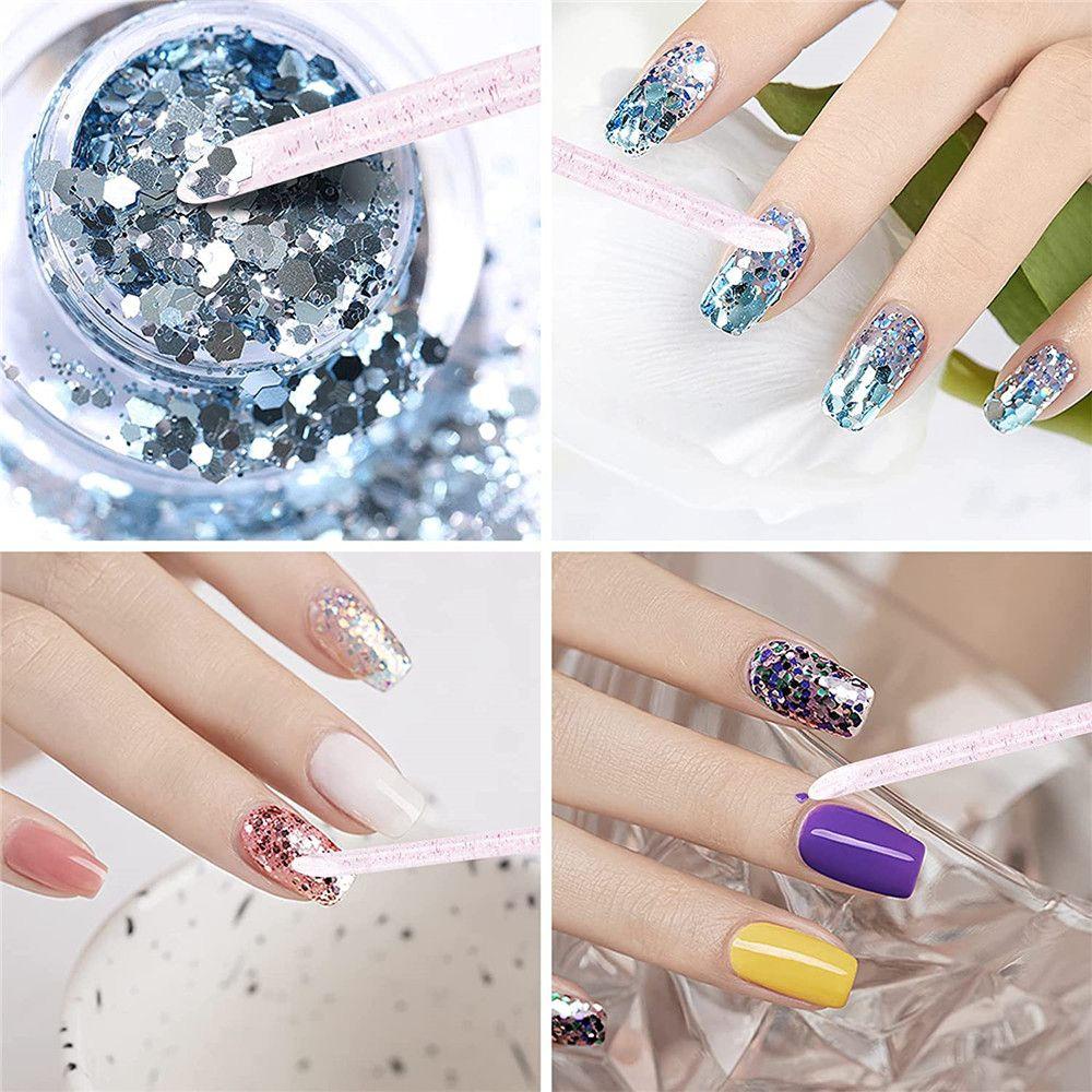 Bộ 50 Cây Đẩy Biểu Bì Tẩy Sơn Móng Tay Có Thể Tái Sử Dụng