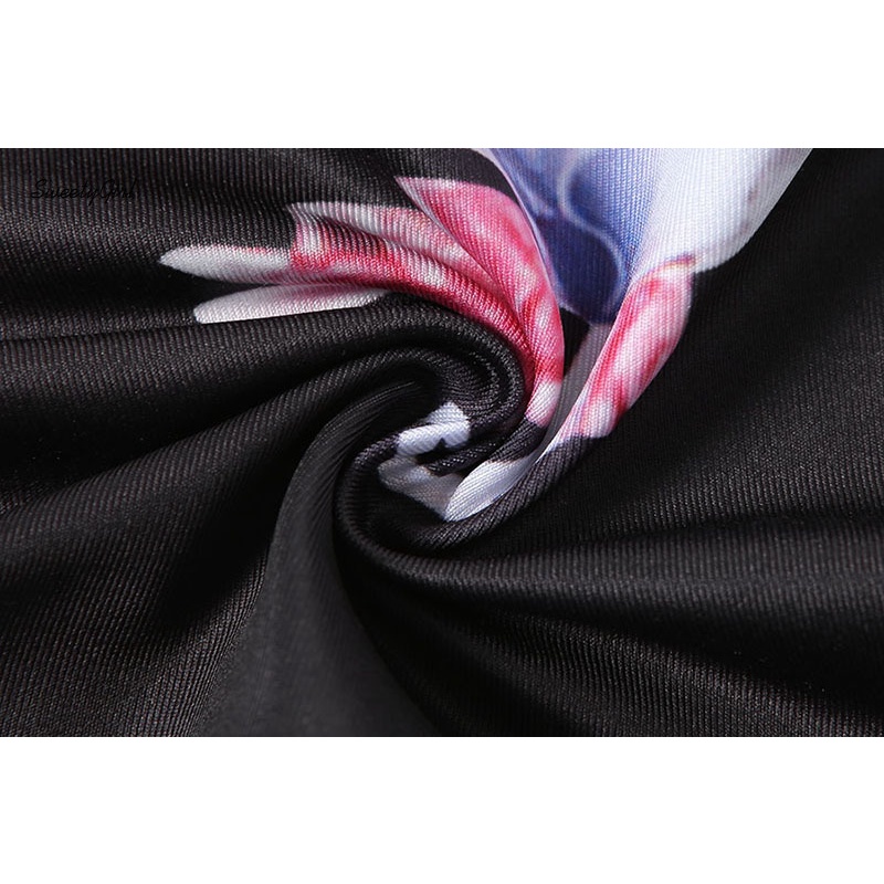 Áo Hai Dây Ôm Dáng Hở Lưng In Họa Tiết Hoa Thời Trang Quyến Rũ Dành Cho Nữ