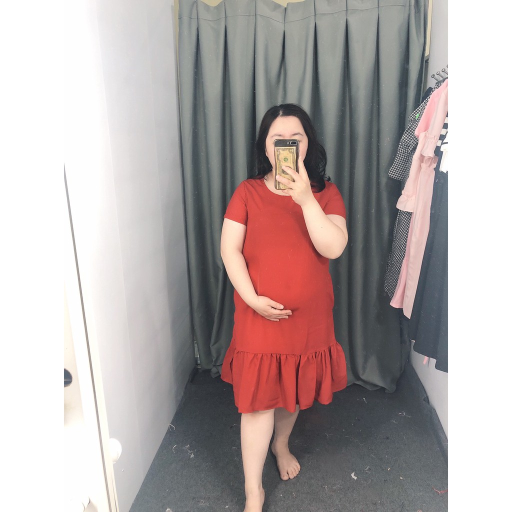 Váy Bầu Đuôi Cá Đỏ_1175