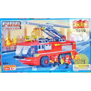 LEGO Lắp Ráp Xe Thang Cứu Hỏa COGO 3615 ( 424 Mảnh )