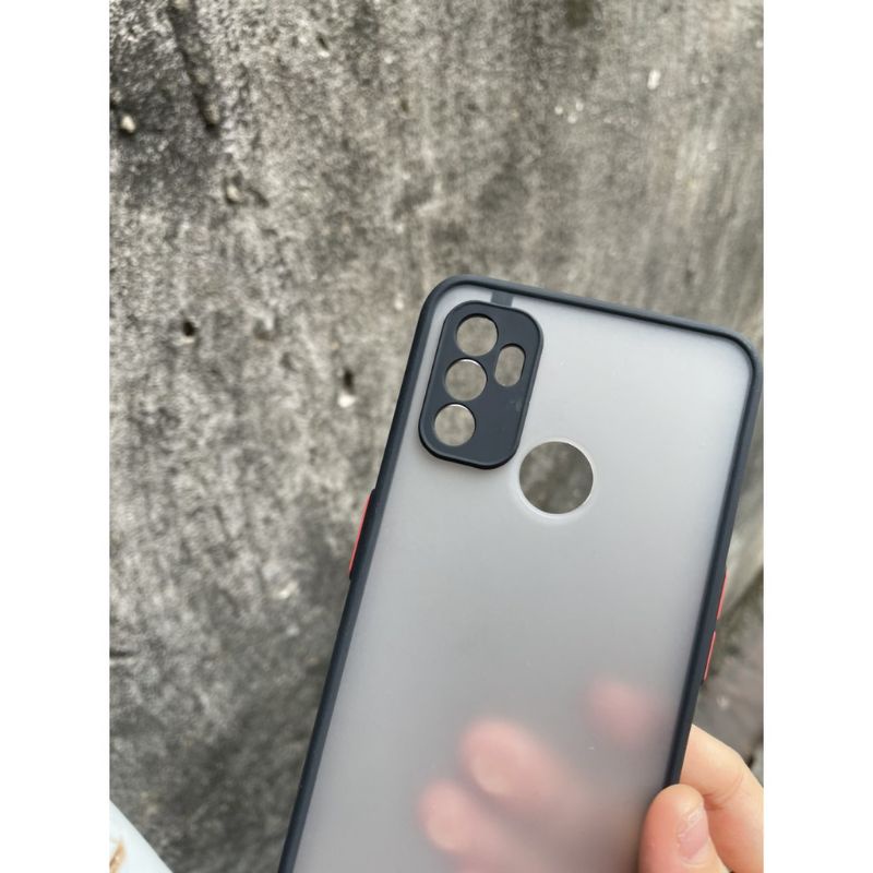 Ốp lưng Oppo A53 2020 nhám bảo vệ camera chống sốc ,va đập (đen)