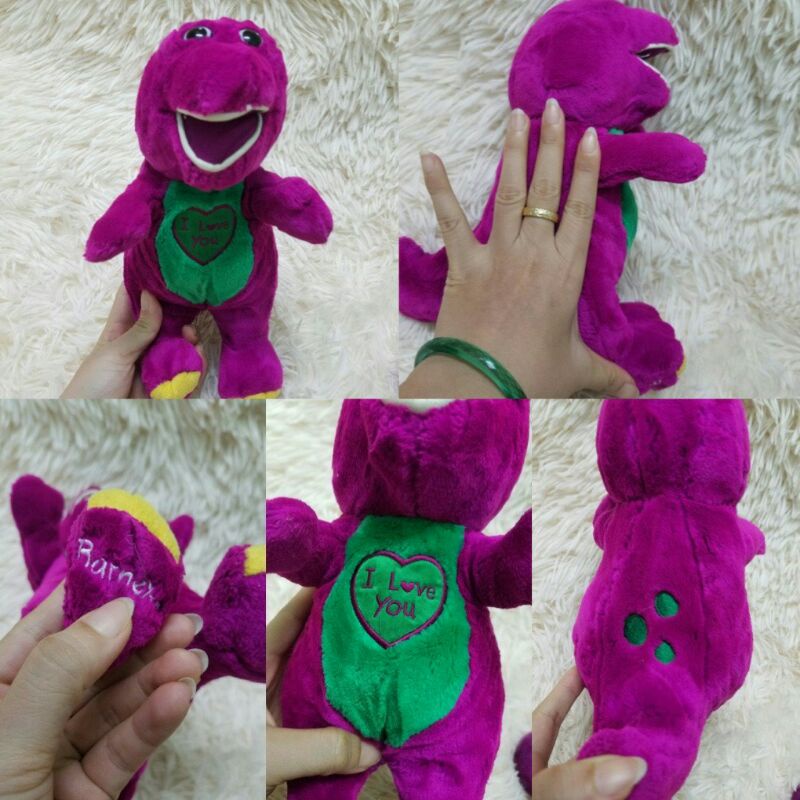 Gấu bông khủng long Barney 40cm chính hãng