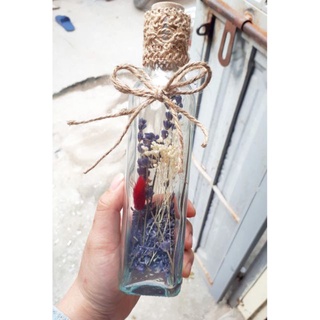 Lọ hoa khô lavender lọ thuỷ tinh làm quà tặng trang trí phòng bàn kệ decor vintage