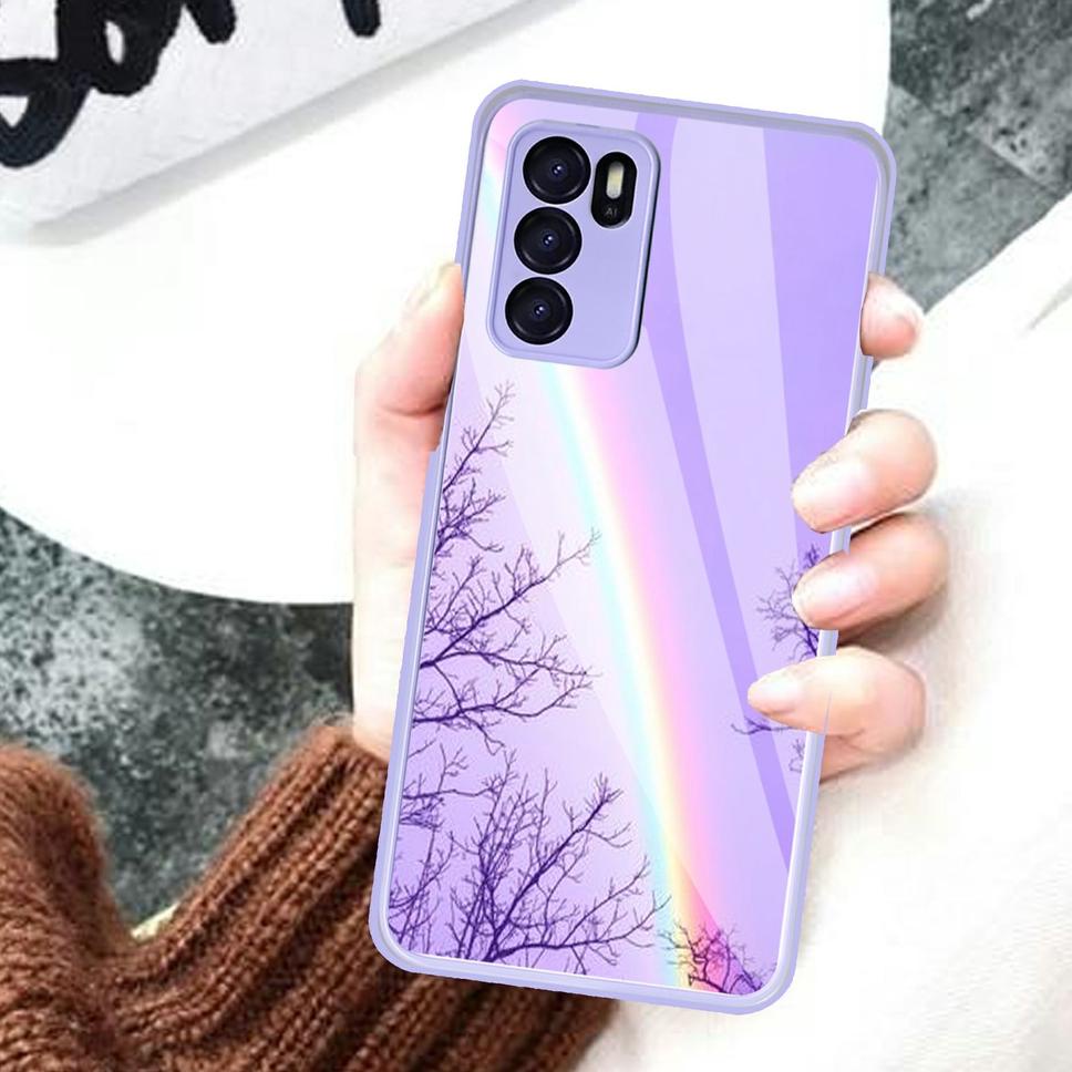 ♤ Ốp Điện Thoại Mềm Hình Hoa Tử Đinh Hương Cho Oppo Reno 6 4G A5S A16 A15 Reno 5F Reno 5 A54 Oppo A16 Oppo Reno 5F A54 Oppo A16 Oppo A7S A5 A7