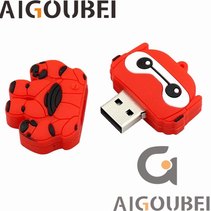 Usb 2.0 với vỏ bọc silicone hình hoạt hình dễ thương phiên bản lớn màu trắng thích hợp cho máy tính xách tay