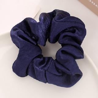 Buộc tóc scunchies lụa trơn nhiều màu phụ kiện thời trang Decorme