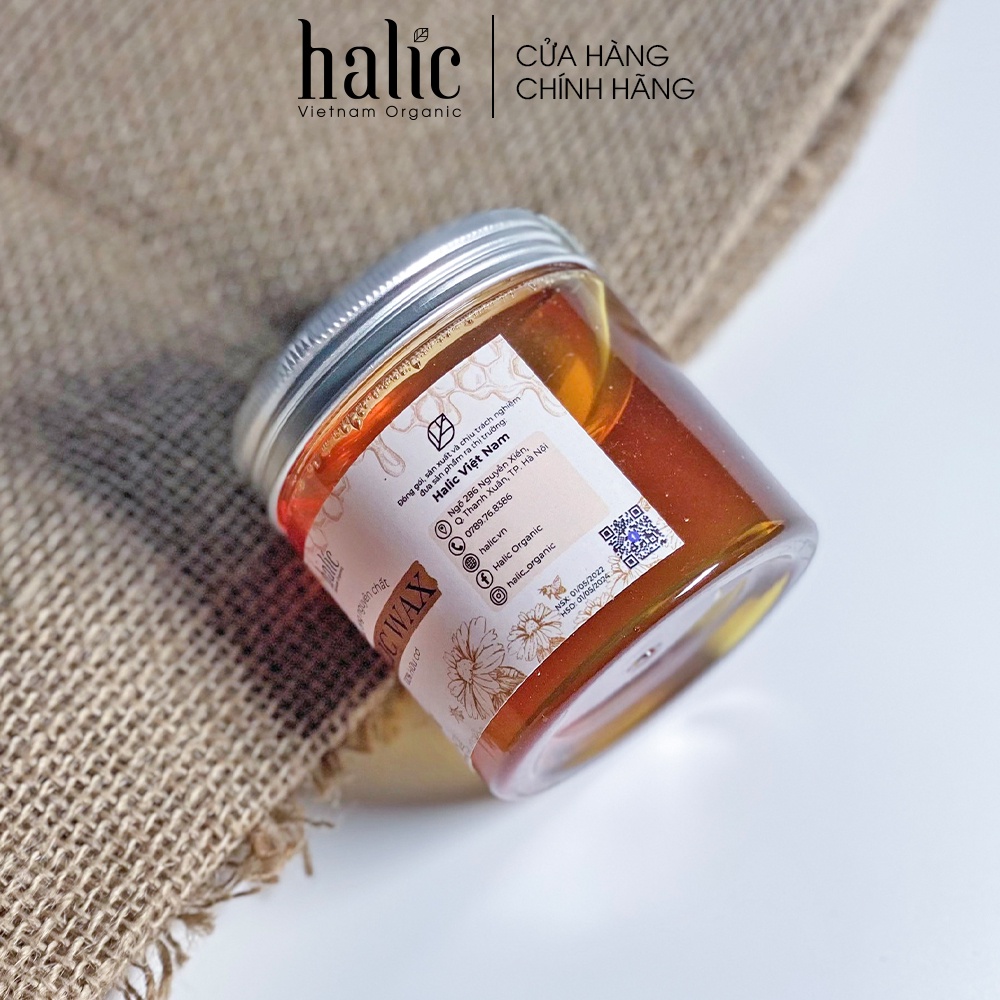 Combo triệt lông vĩnh viễn gồm Sáp Wax Lông và Serum Mỡ Trăn triệt lông Halic Organic dùng cho Chân Tay, Nách, Body