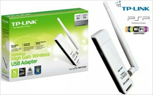 Giá sốc Bộ thu sóng wifi TPLINK WN722n có anten râu 150Mbps | WebRaoVat - webraovat.net.vn