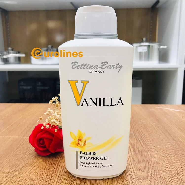 Sữa tắm Vanilla Bettina 500ml [Made in Germany - Hương thơm nhẹ nhàng]