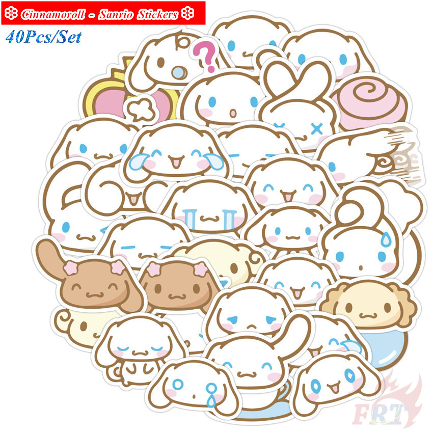 ❉ Cinnamoroll Series 01 - Sanrio Character Stickers ❉ 40Pcs/Set Anime DIY Decals Stickers for Album Diary Laptop Scrapbooks Skateboard