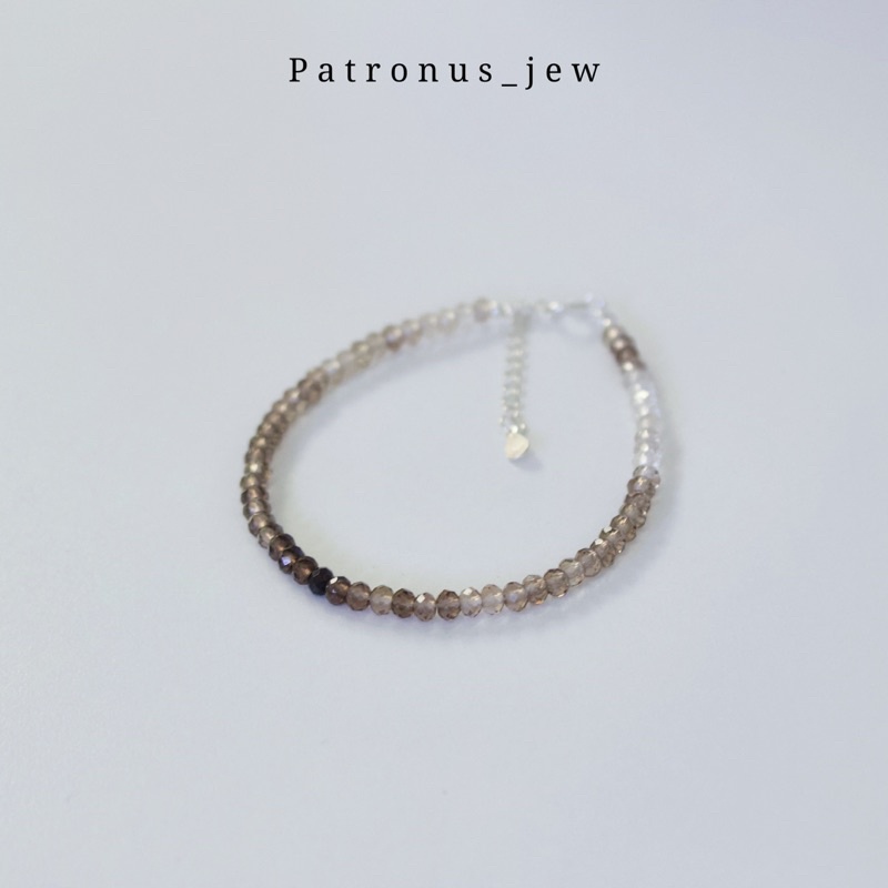 Vòng Tay Thạch Anh Khói Ombre VTTAKO22A Patronus Jewelry