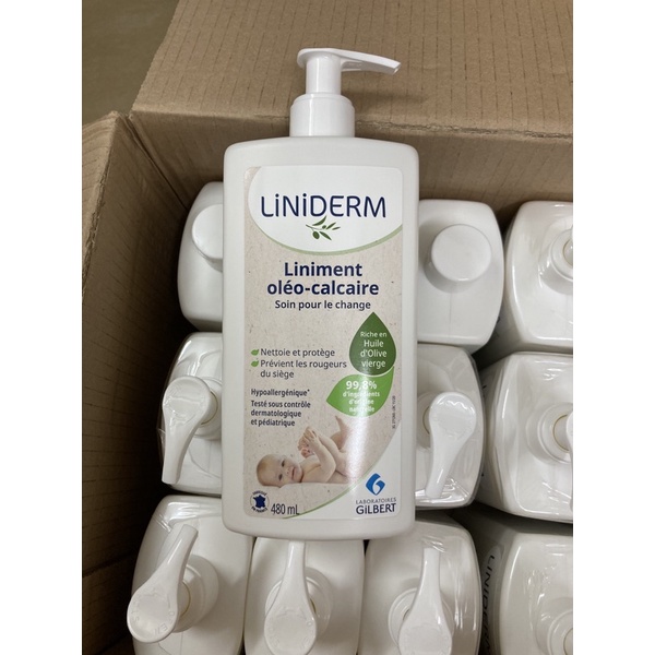 [12/23]Kem vệ sinh vùng bỉm Gilbert Liniment Liniderm 480ml chai vòi