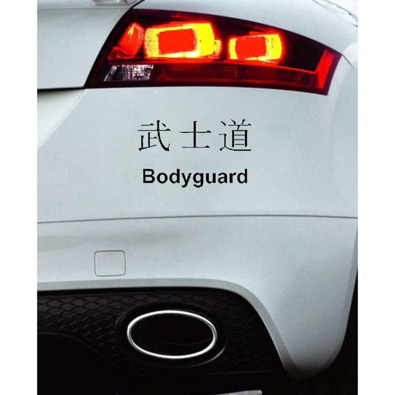 Decal Dán Trang Trí Thân Xe Hơi Hình Kanji Trung Quốc Vui Nhộn 15cmx8.9cm