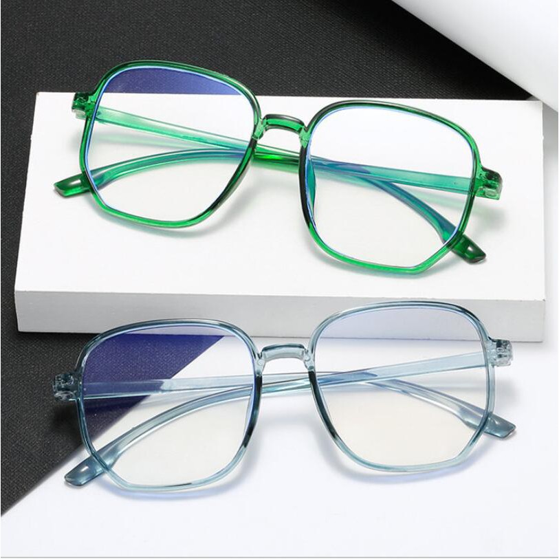 Bingo Mắt Kính Gọng Lớn Hình Đa Giác Chống Ánh Sáng Xanh / Bức Xạ Thời Trang Cho Máy Tính