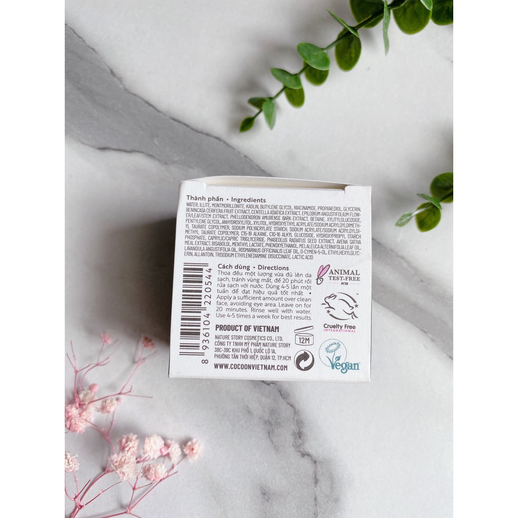 Mặt nạ Bí Đao Cocoon dành cho da dầu và mụn 30ml