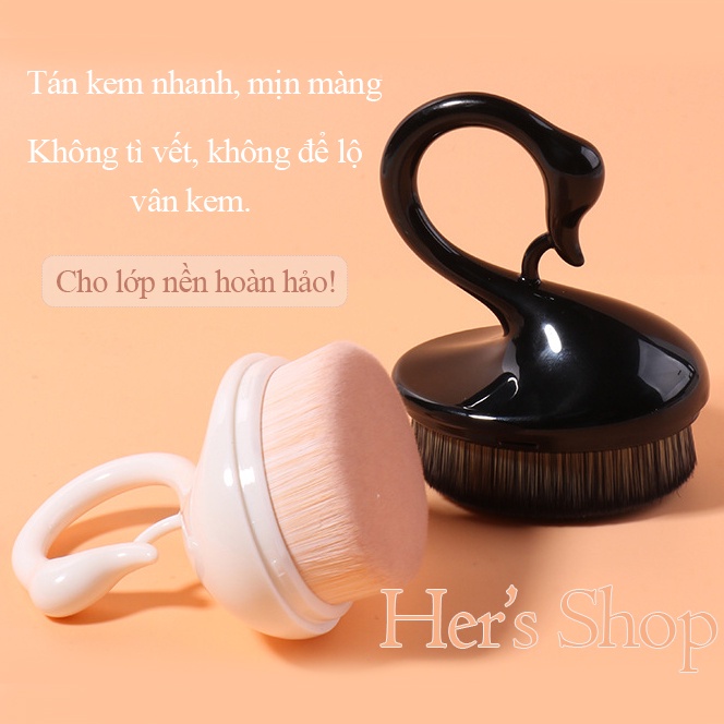 (Có Sẵn) Cọ Tán Kem Nền Thiên Nga Sang Chảnh - Cọ Trang Điểm Cá Nhân - Foundation Brush - Makeup Brush - Beauty Tool