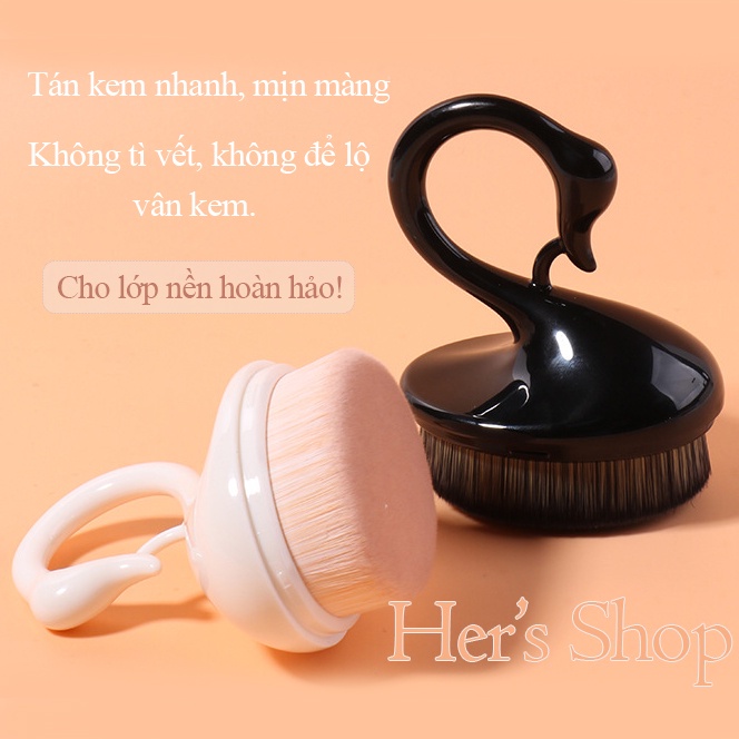 (Có Sẵn) Cọ Tán Kem Nền Thiên Nga Sang Chảnh - Cọ Trang Điểm Cá Nhân - Foundation Brush - Makeup Brush - Beauty Tool