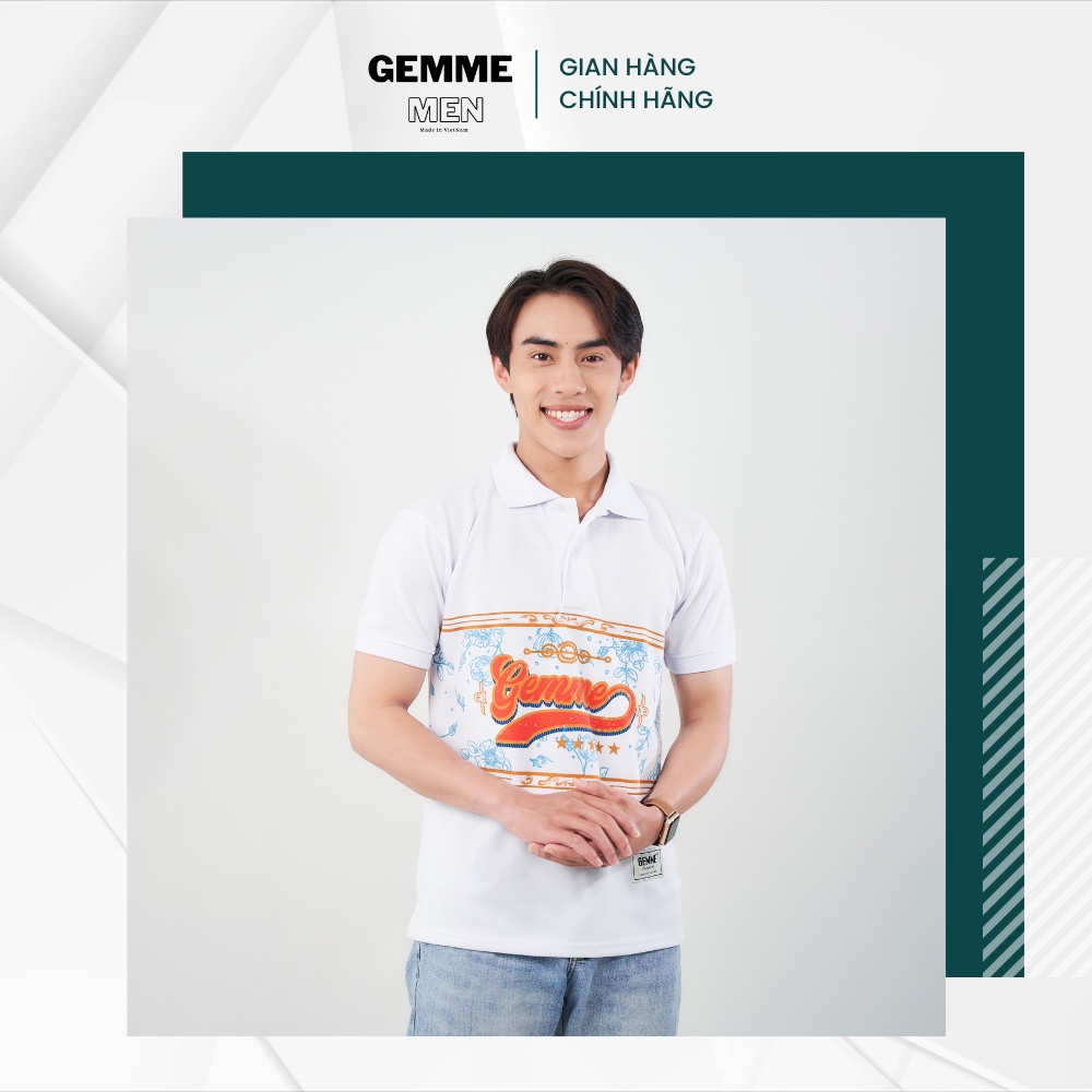 Áo thun polo big size GEMME MEN Gemme chuẩn form, trẻ trung, thanh lịch, đủ màu, Big Size 55- 130kg