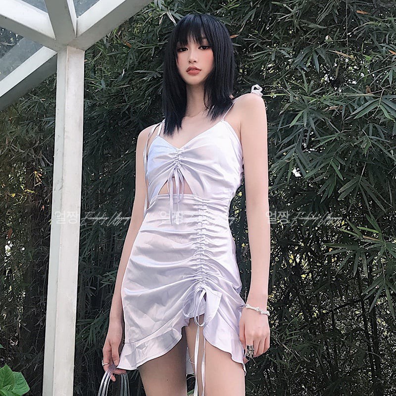 Đầm nữ hai dây dáng ôm mini Emilyshop