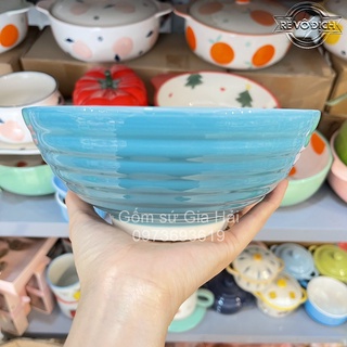 Bộ bát đĩa xanh biển cả cực cute